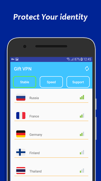 GIFT VPN - Unlimited VPN  Screenshot 1