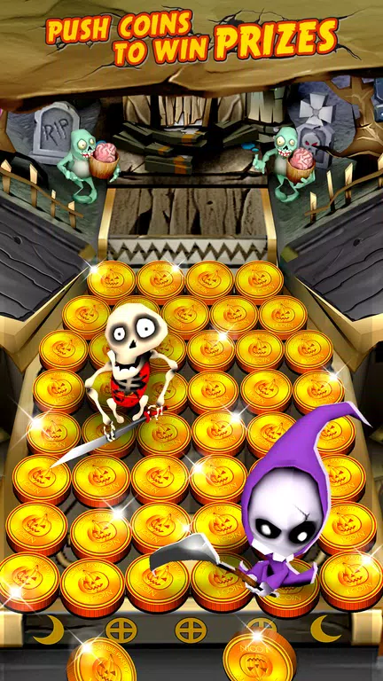 Zombie Ghosts Coin Party Dozer  Screenshot 2