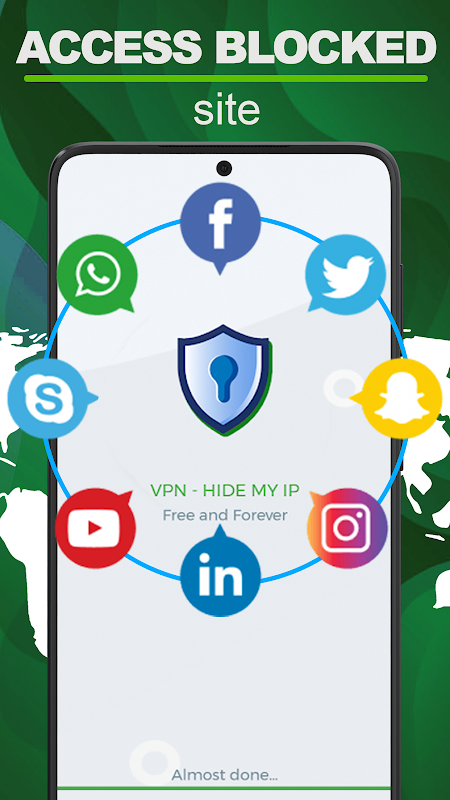 VPN - Hide My IP Secure Server  Screenshot 1