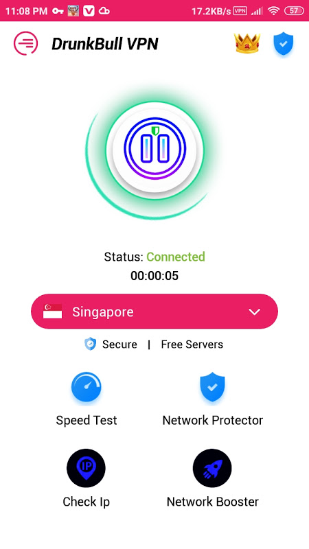 DrunkBull VPN -Super Fast Secure Proxy &Secret vpn  Screenshot 1