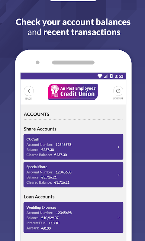 An Post Credit Union  Screenshot 1