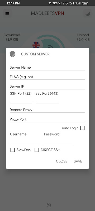 Madleets VPN SSH|DNS|WebSocket  Screenshot 2