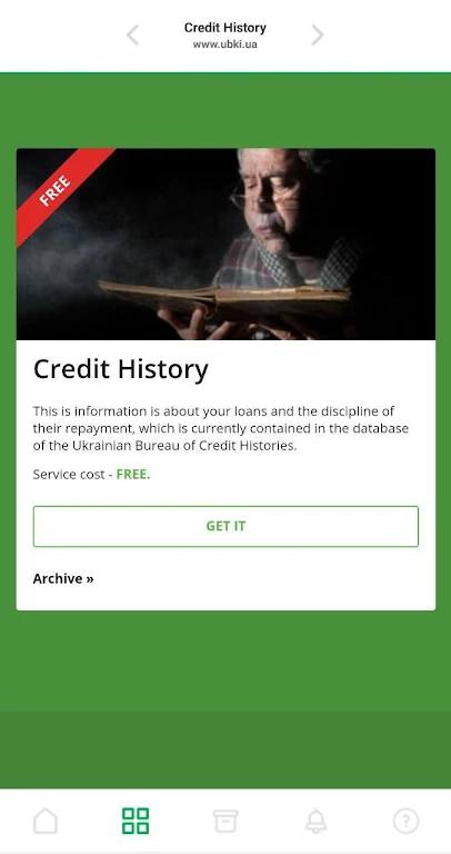 Credit history  Screenshot 4