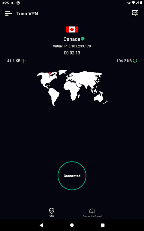 Tuna VPN - Free, Fast & Unlimited Proxy VPN Server  Screenshot 1