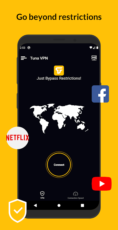 Tuna VPN - Free, Fast & Unlimited Proxy VPN Server  Screenshot 2