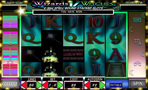 Wizards V Witches video slots  Screenshot 1