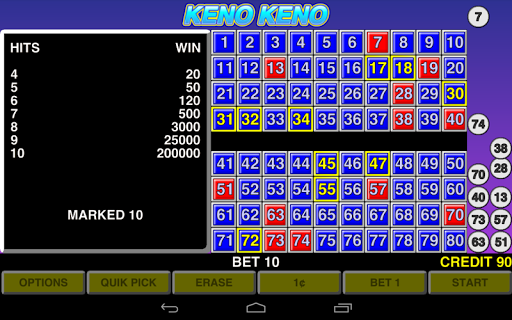 Keno Keno Las Vegas Casino  Screenshot 2