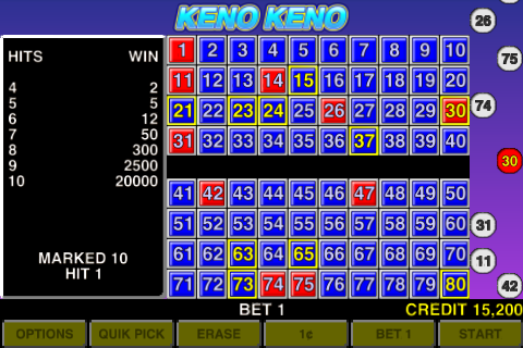 Keno Keno Las Vegas Casino  Screenshot 1