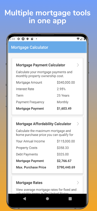 Mortgage Pal - Loan Calculator  Screenshot 1