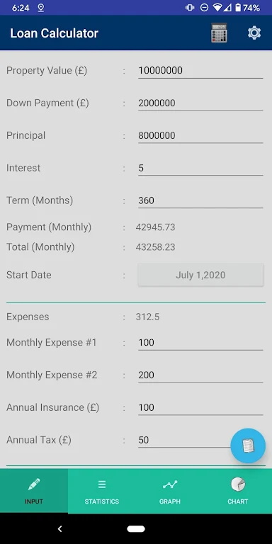 Loan and Mortgage Calculator  Screenshot 1