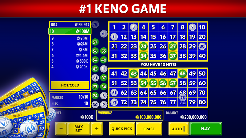 Vegas Keno by Pokerist  Screenshot 2