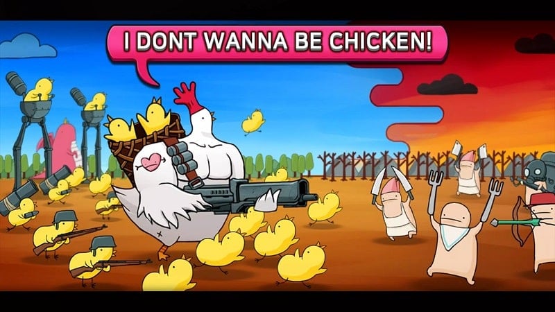 Chicken VS Man  Screenshot 1