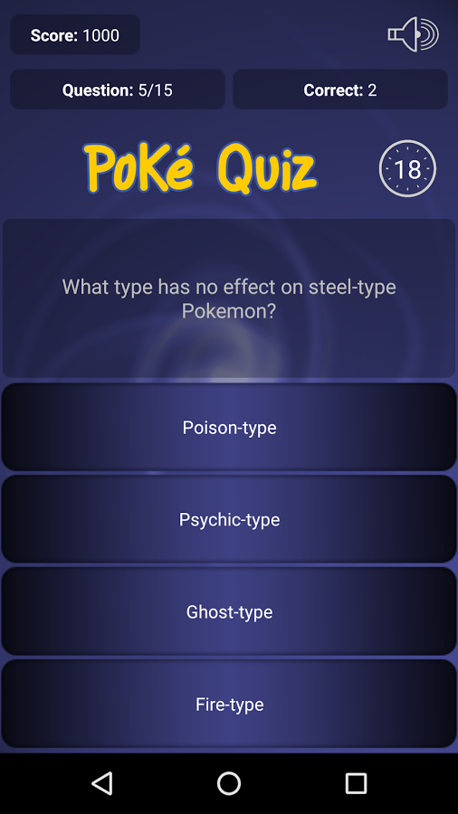 Trivia for Poke - I generation  Screenshot 4