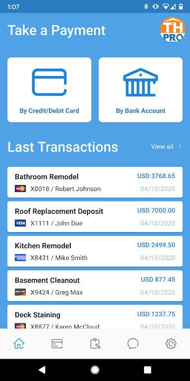 THPro - Credit Card Processing For Contractors  Screenshot 3