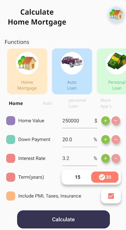 Mortgage & Car Loan Calculator  Screenshot 3