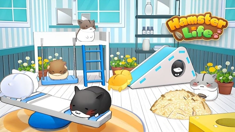 Hamster Life match and home  Screenshot 1