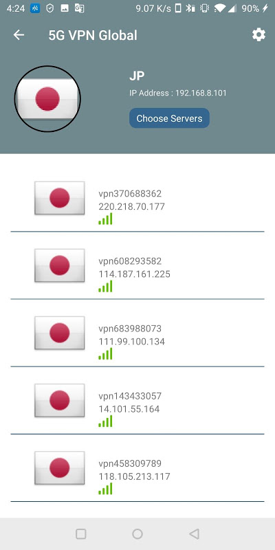 5G VPN Global  Screenshot 3