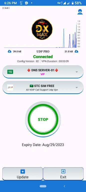 DX MAX VPN  Screenshot 1