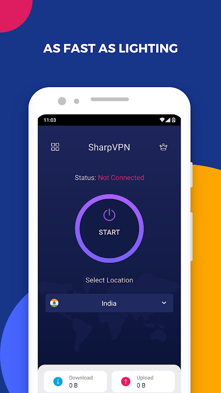 SharpVPN : High Speed & Secure Internet Connection  Screenshot 2