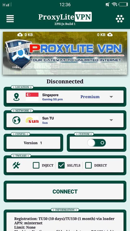 ProxyLite Reloaded - Direct, Inject & SSL/TLS VPN  Screenshot 3