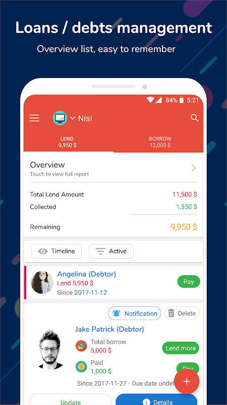 Debt Book - Debt Manager  Screenshot 1