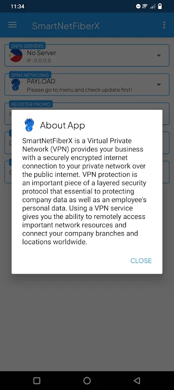 SmartNetFiberX VPN  Screenshot 3