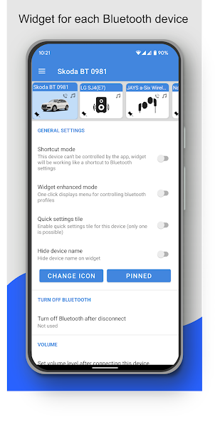 Bluetooth Audio Connect Widget Mod  Screenshot 2