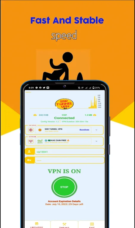 SSR Tunnel vpn - Fast & Secure  Screenshot 3