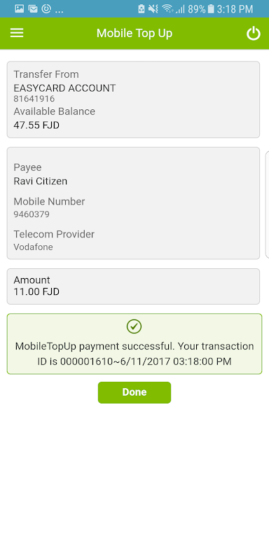 BSP Fiji Mobile Banking  Screenshot 3