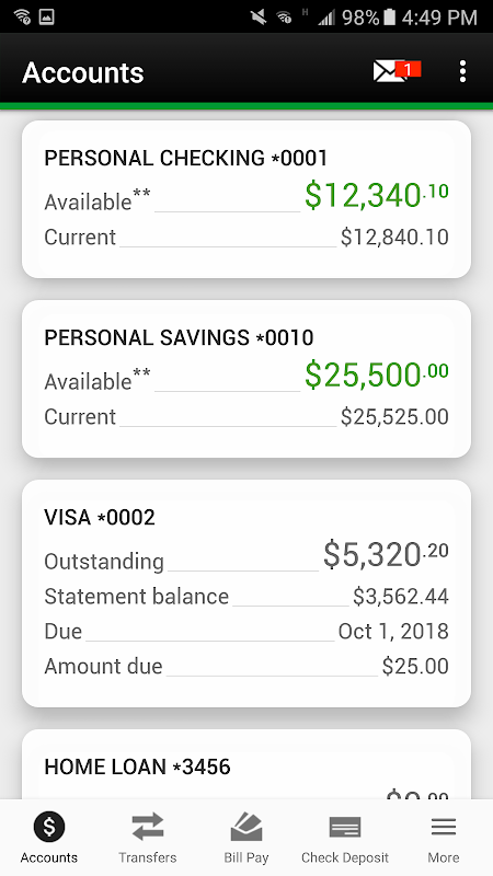 ProFed Online Mobile Banking  Screenshot 2