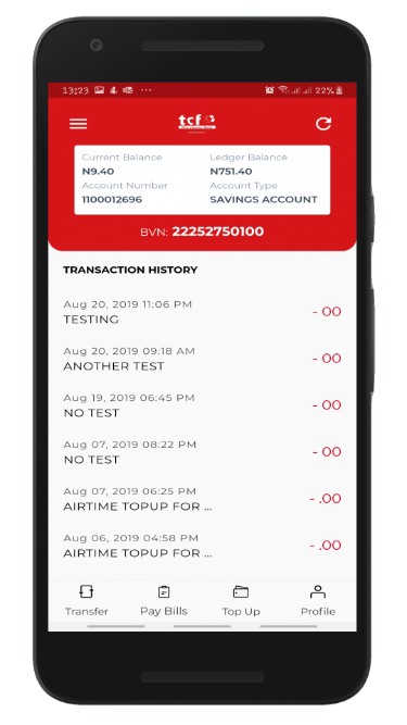 TCF MFB Mobile Banking  Screenshot 1