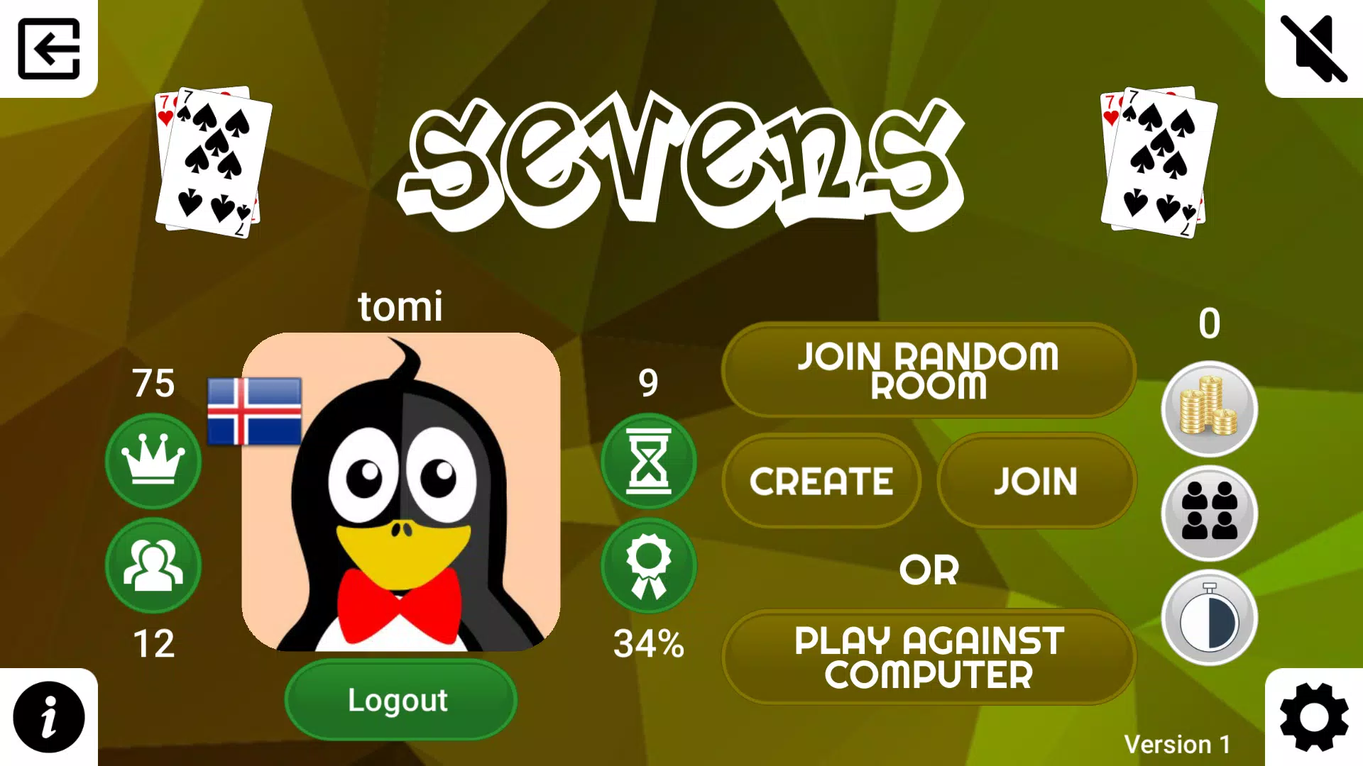 Sevens Online  Screenshot 1