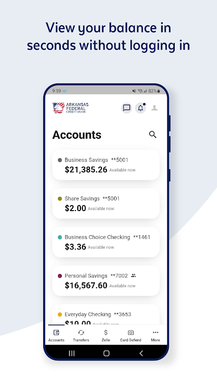 Arkansas FCU Mobile Banking  Screenshot 2