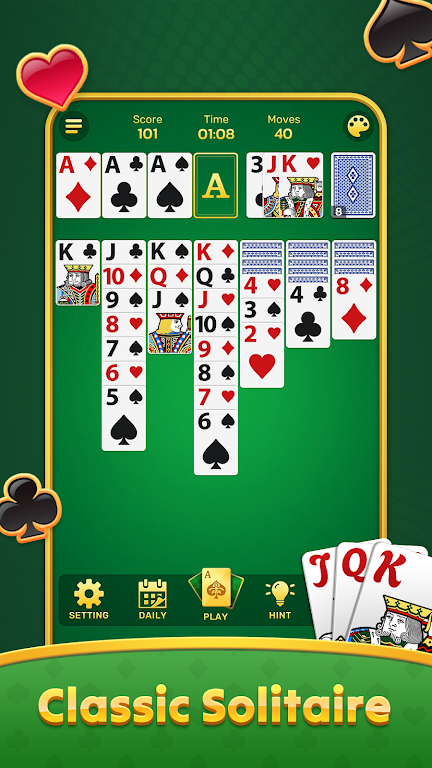 Classic Solitaire : Card games  Screenshot 1