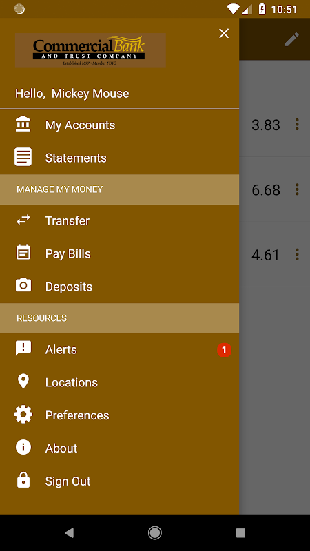 Commercial Bank Mobile Banking  Screenshot 3