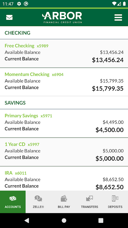 Arbor Financial Mobile Banking  Screenshot 1