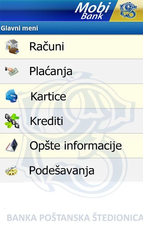 MobiBankPŠ-banka u telefonu  Screenshot 1