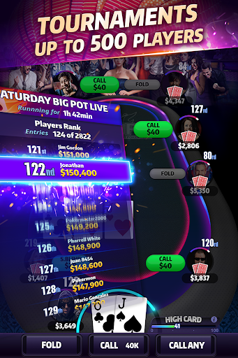 Mega Hit Poker: Texas Holdem massive tournament  Screenshot 1