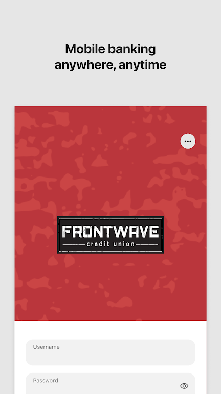Frontwave Mobile Banking  Screenshot 1