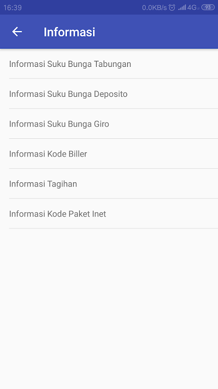 SMS Banking Bank Papua  Screenshot 3