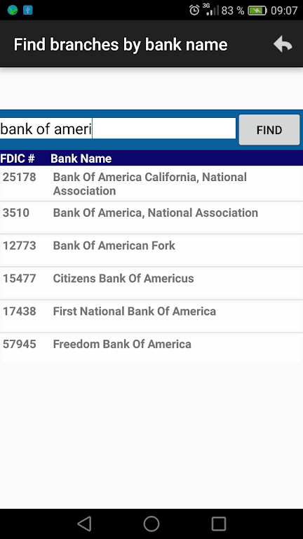 ALL USA BANKS BRANCHES  Screenshot 2