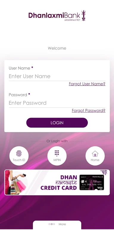 Dhanlaxmi Bank Mobile Banking  Screenshot 2