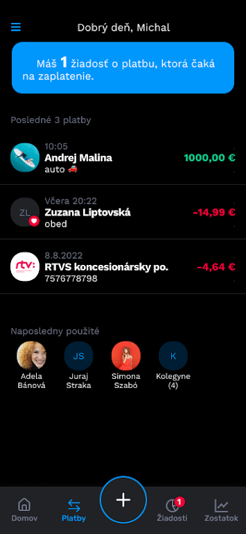 Tatra banka VIAMO  Screenshot 1