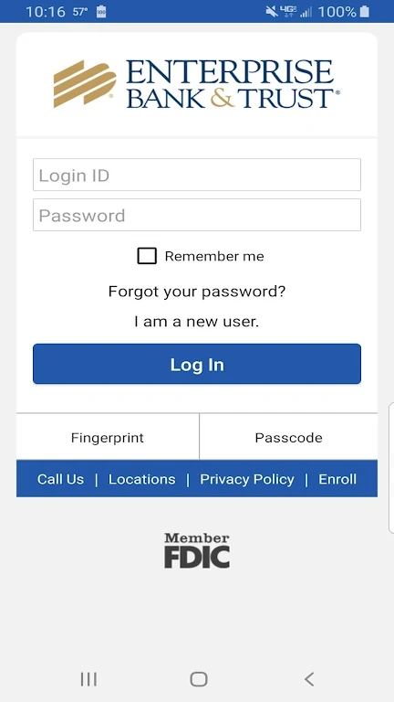 Enterprise Bank & Trust Mobile  Screenshot 1