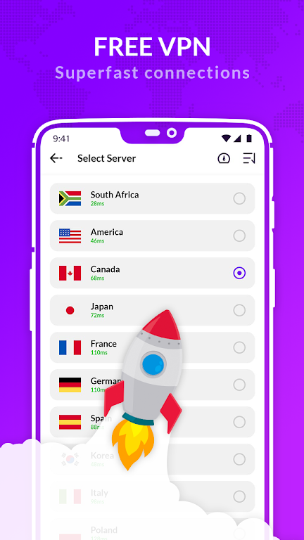 Free turbo VPN - Secure VPN & VPN Proxy  Screenshot 1