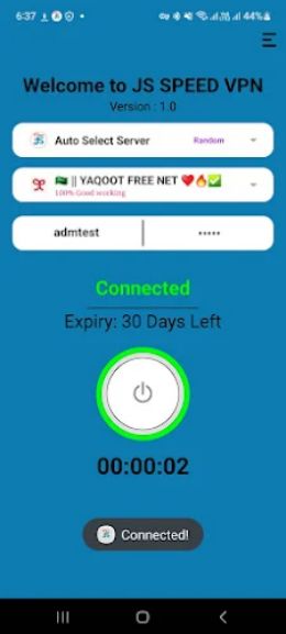 JS Speed vpn  Screenshot 2