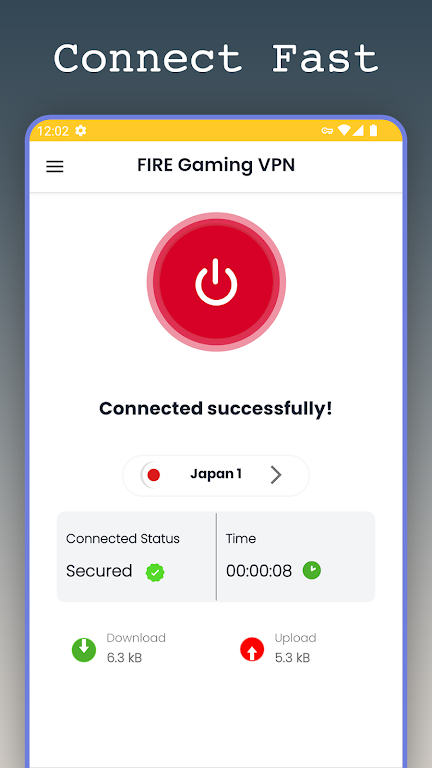 Fire Gaming VPN Proxy Ping  Screenshot 3