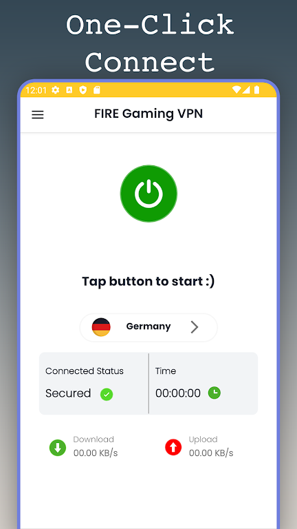 Fire Gaming VPN Proxy Ping  Screenshot 1