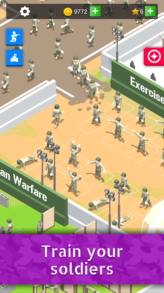 Idle Army Base: Tycoon Game Mod  Screenshot 2