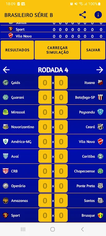 Simulador da Série B 2024  Screenshot 3
